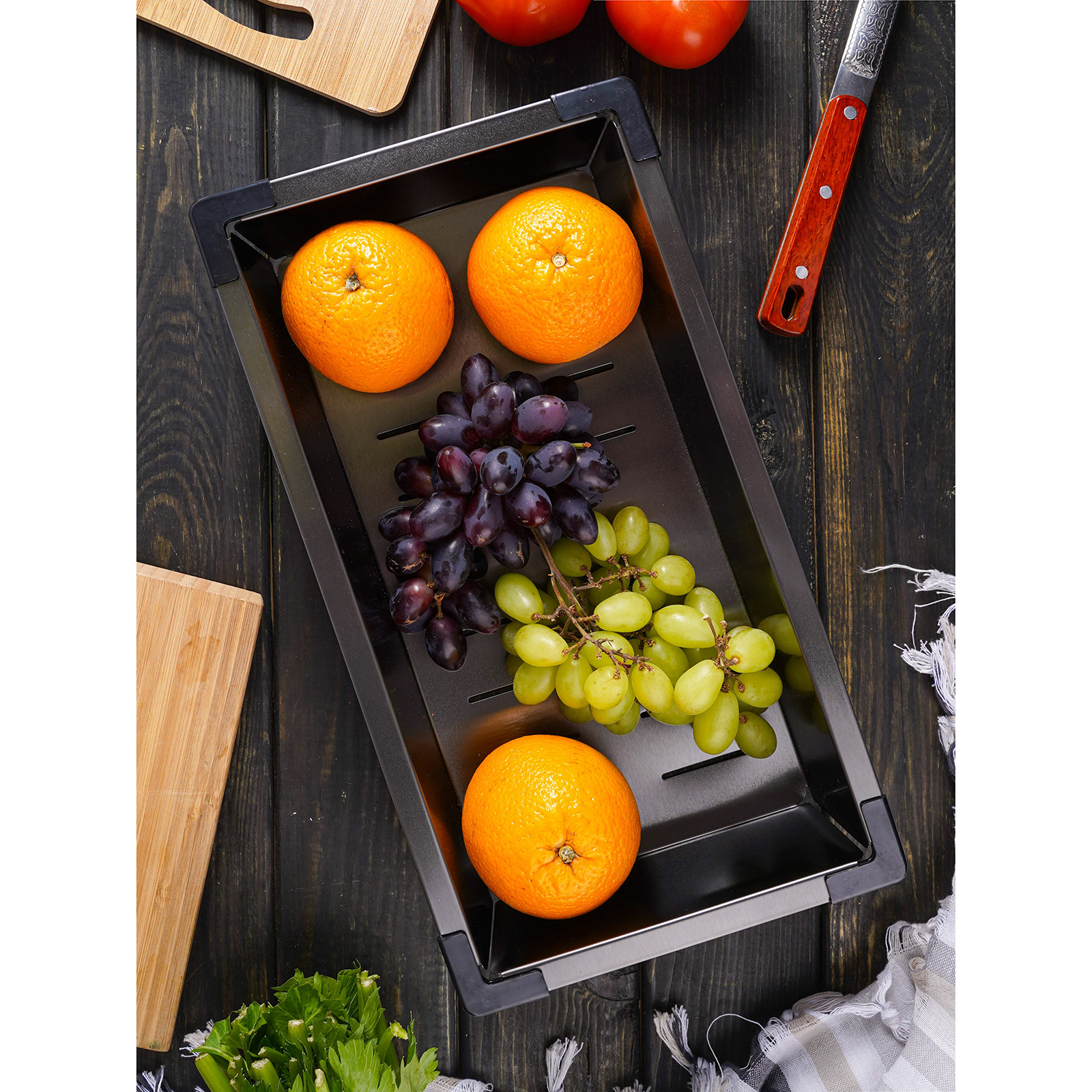 картинка Коландер Ledeme K30335B графит 