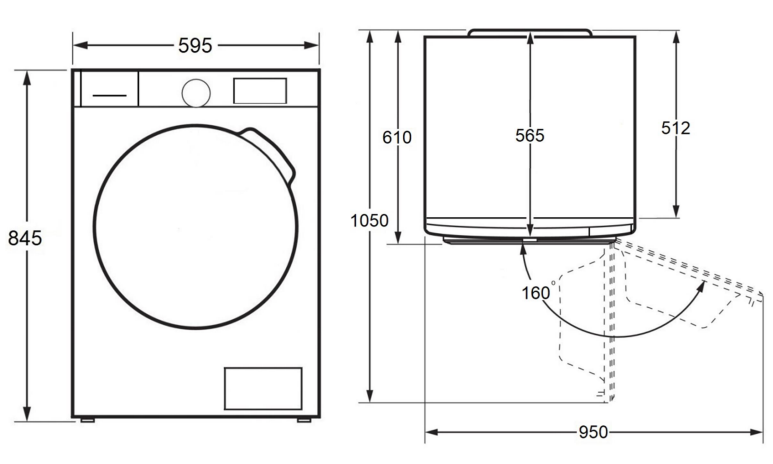 картинка Сушильная машина Maunfeld MFDM168WH03B белый 