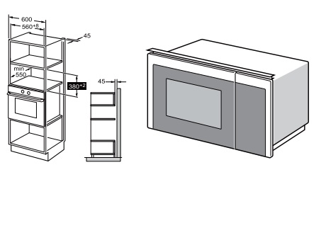 картинка Микроволновая печь встраиваемая Midea MI982517GBI 