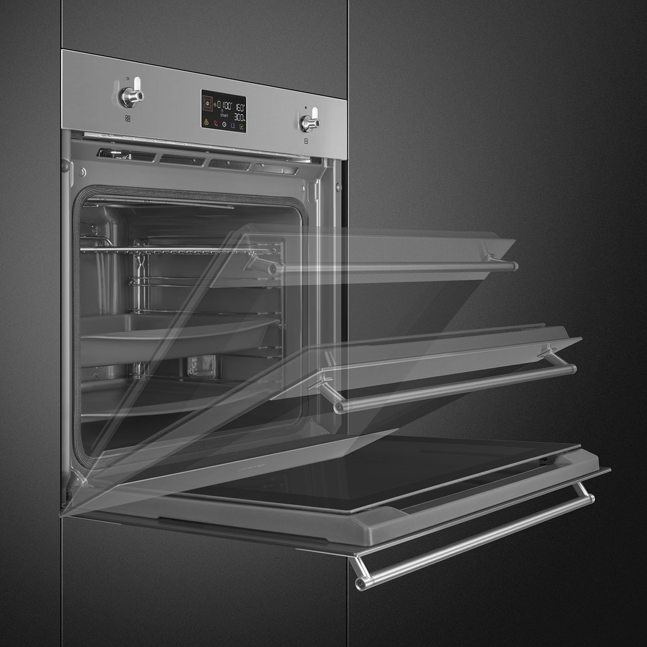 картинка Электрический духовой шкаф Smeg SOP6302TX  