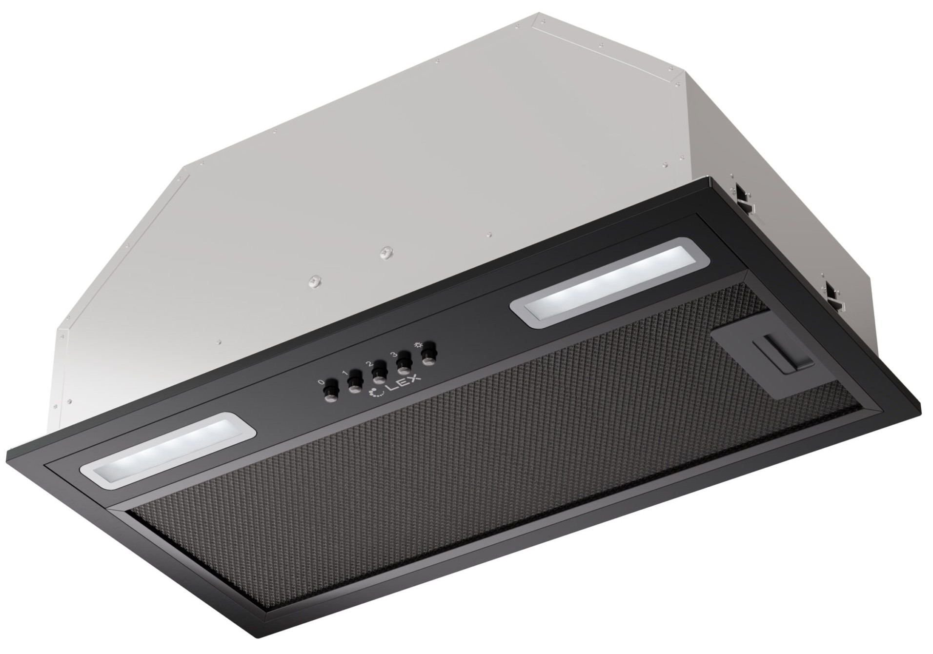 картинка Кухонная вытяжка Lex HYPER 600 LIGHT BBL черная 