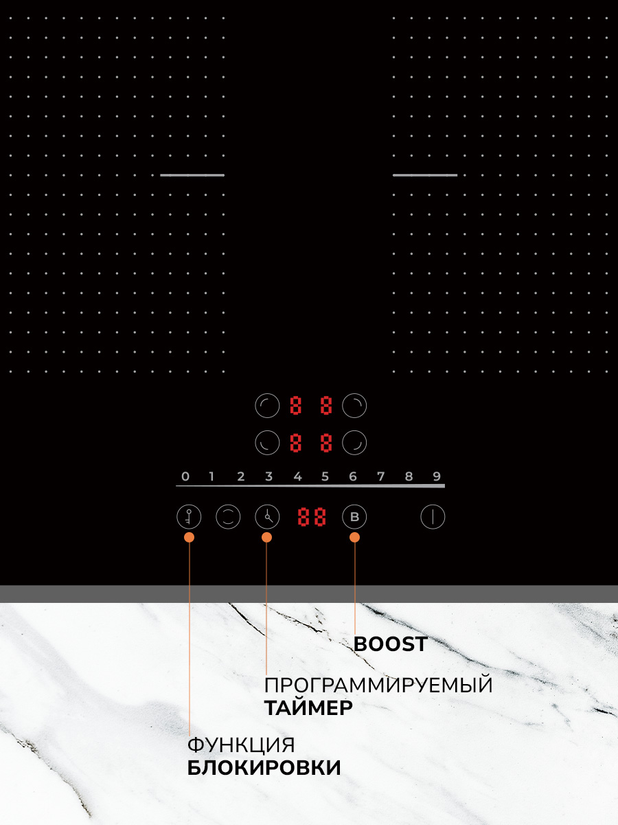 картинка Индукционная варочная панель MILLEN MIH 602 BL  картинка Индукционная варочная панель MILLEN MIH 602 BL