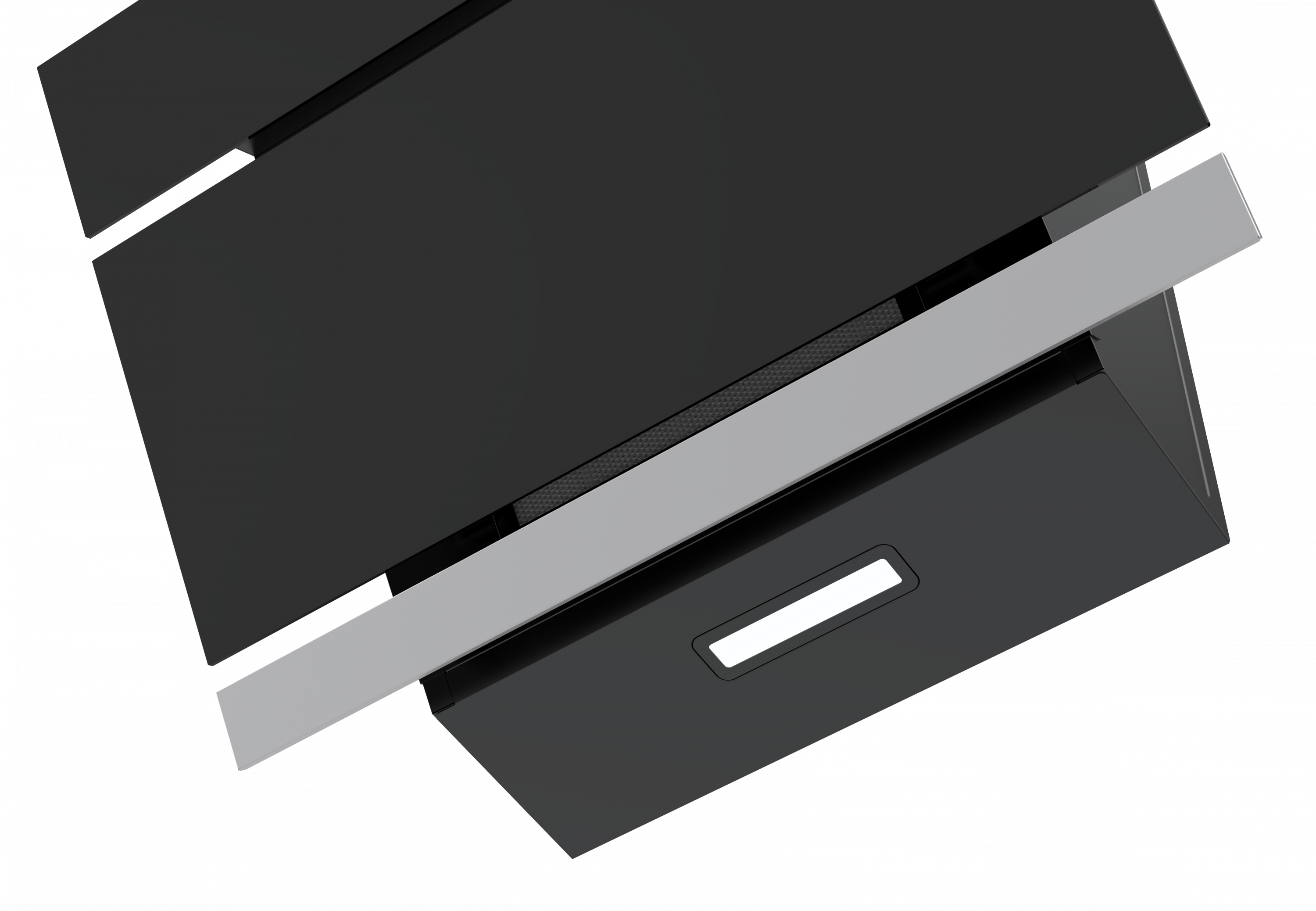 картинка Кухонная вытяжка наклонная Midea MH60AN364GB черная 