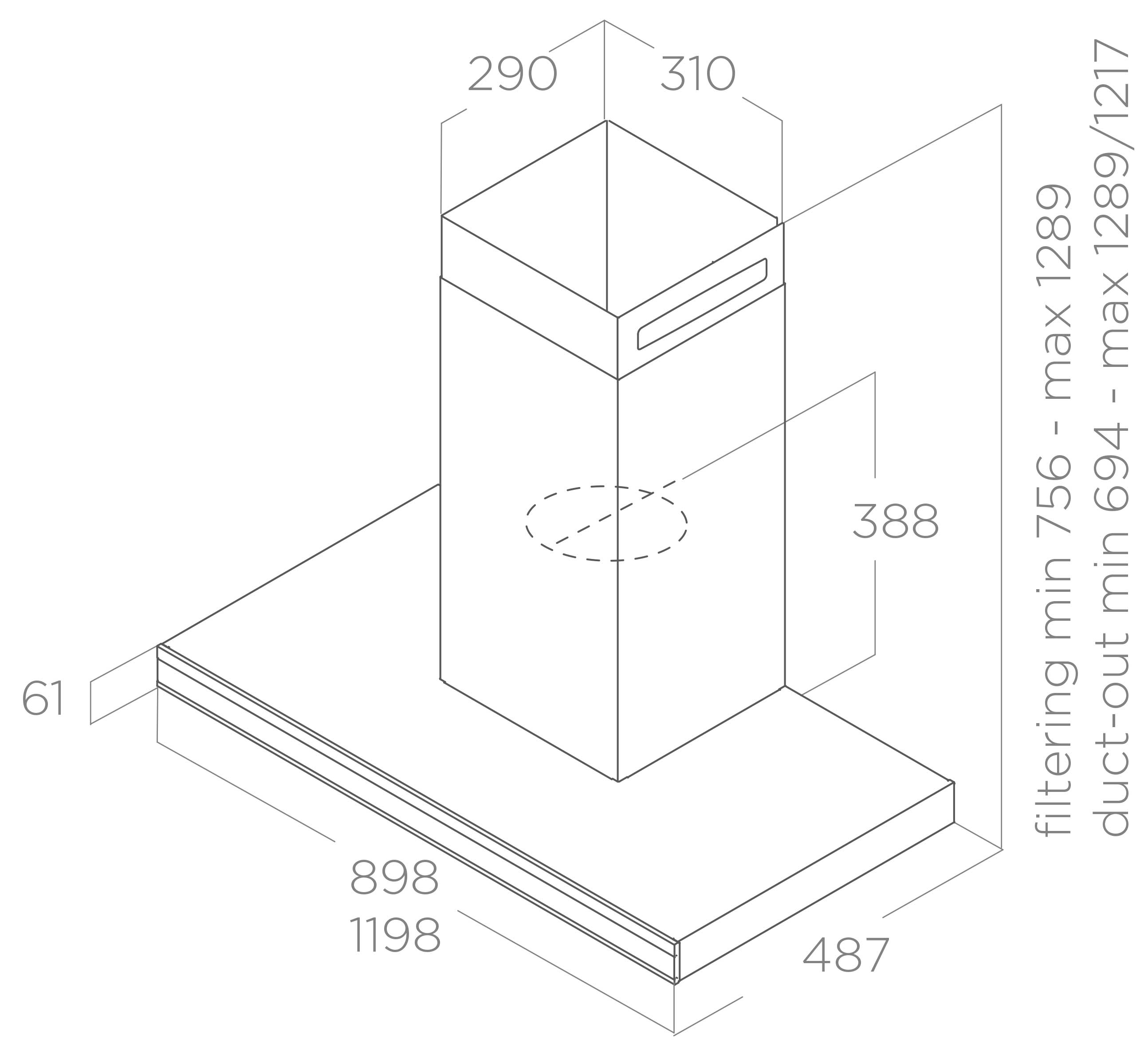 картинка Кухонная вытяжка Elica ELEMENT @ IXBL/A/90 