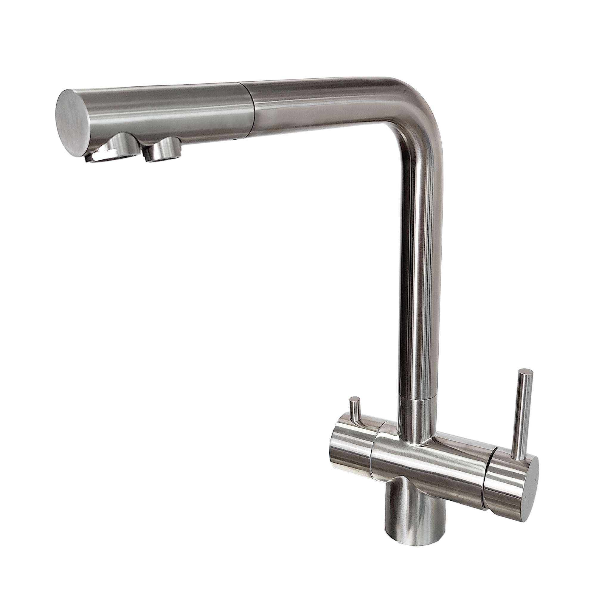 картинка Смеситель для кухни высокий излив GERDA SM Сатин 