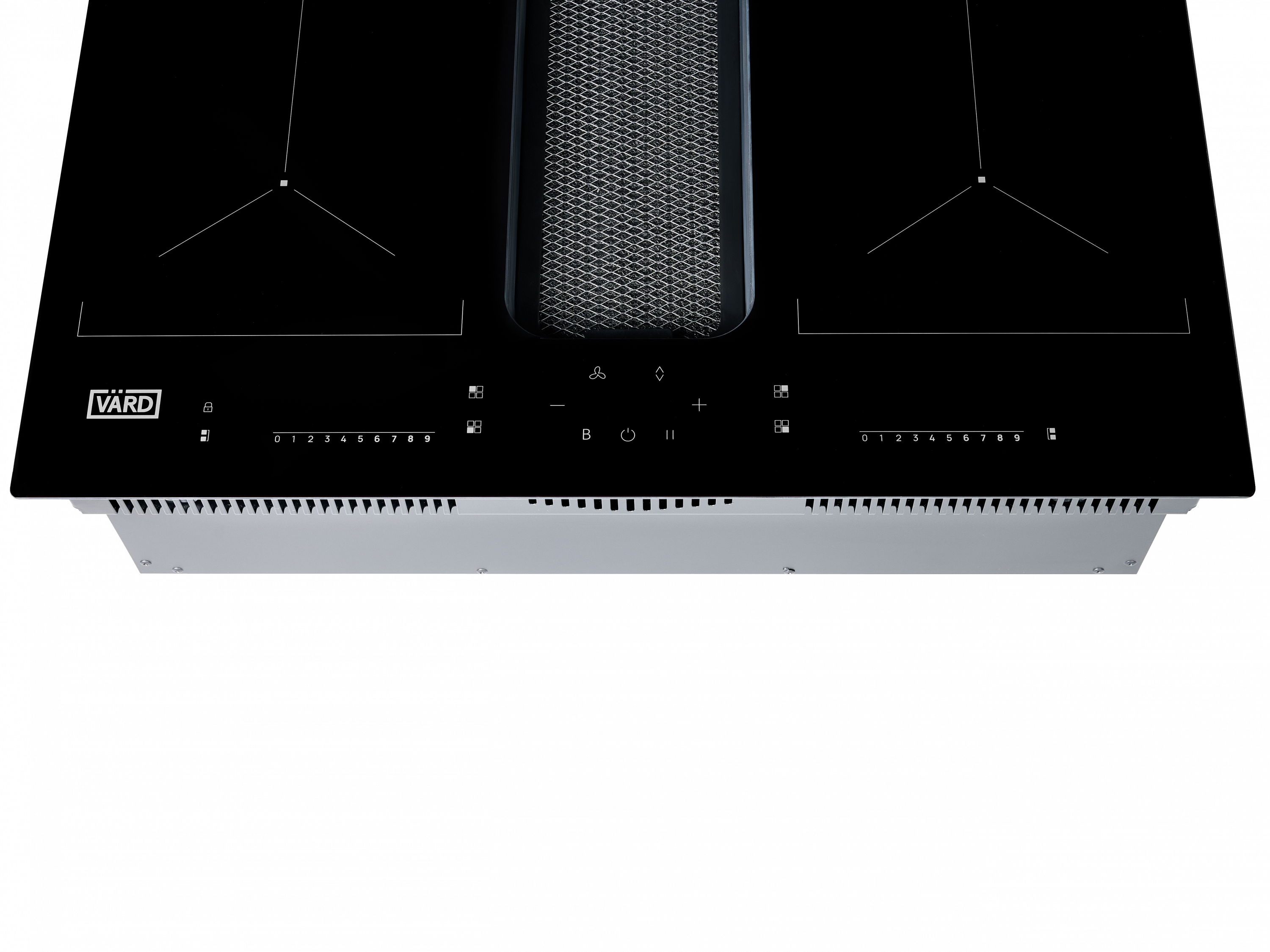 картинка Индукционная варочная панель с вытяжкой Vard VHH6472B 