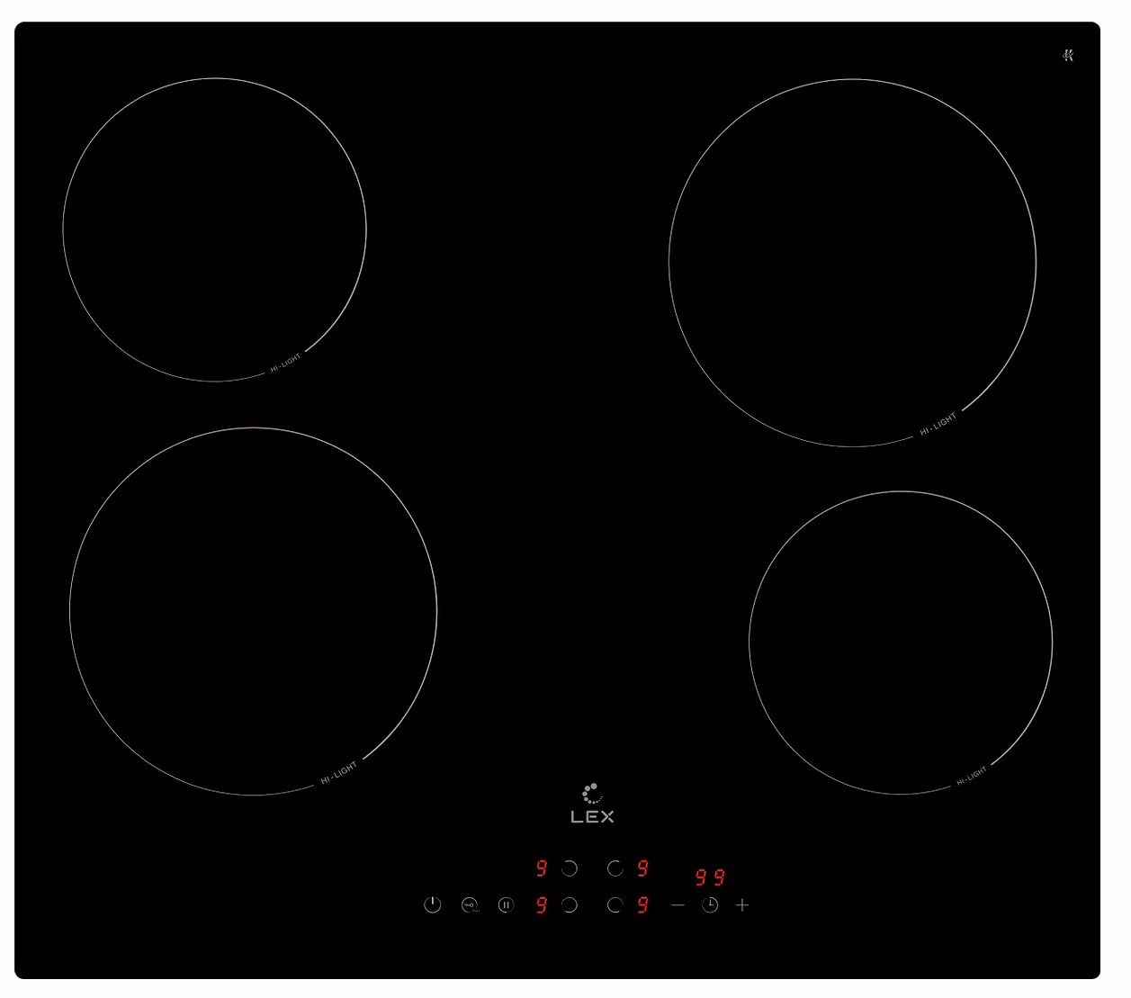 картинка Варочная панель Lex EVH 6040B BL 
