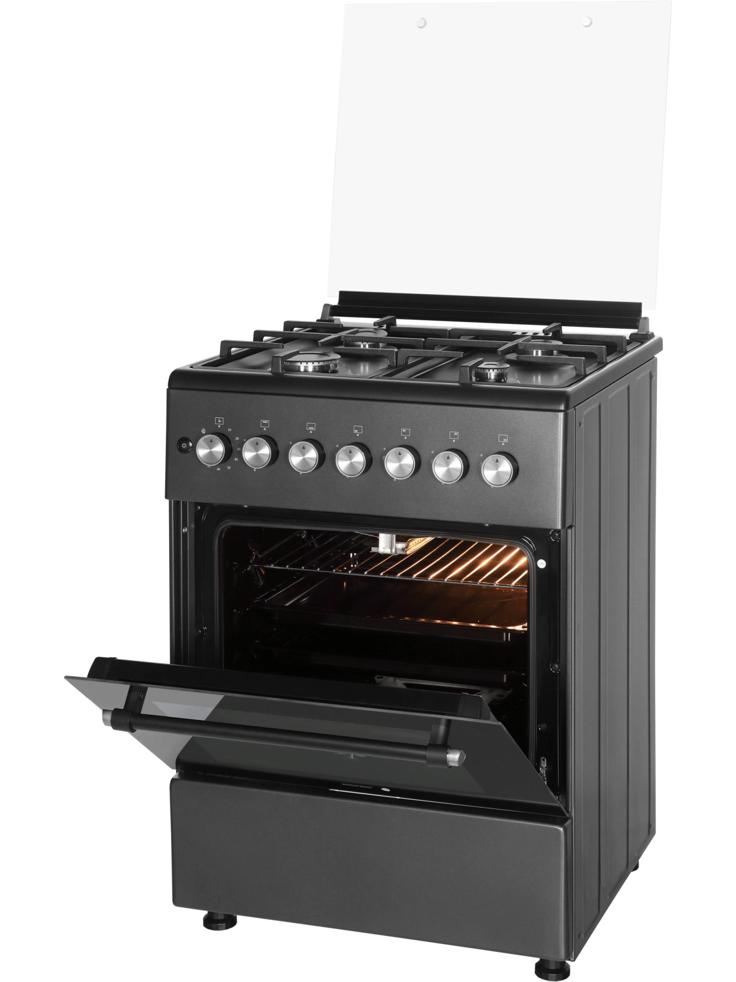 картинка Газовая кухонная плита Nord GG 6064 Gd графит 