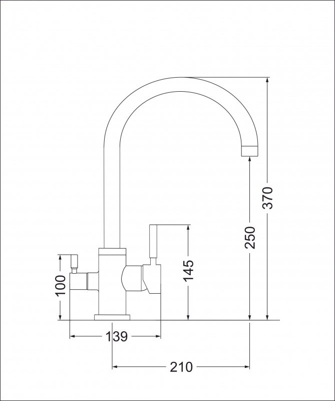 картинка Смеситель Emar Quartz ЕС - 3007 