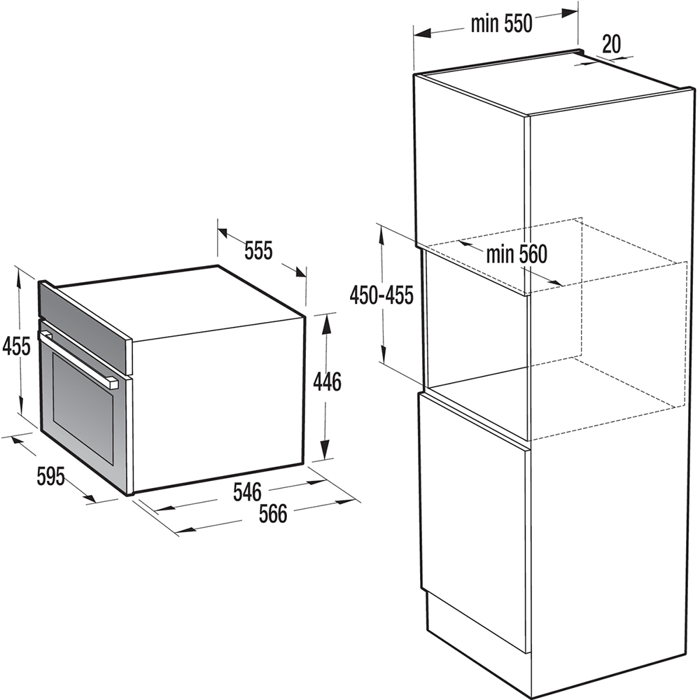 картинка Электрический духовой шкаф с СВЧ Gorenje BCM4547DG 