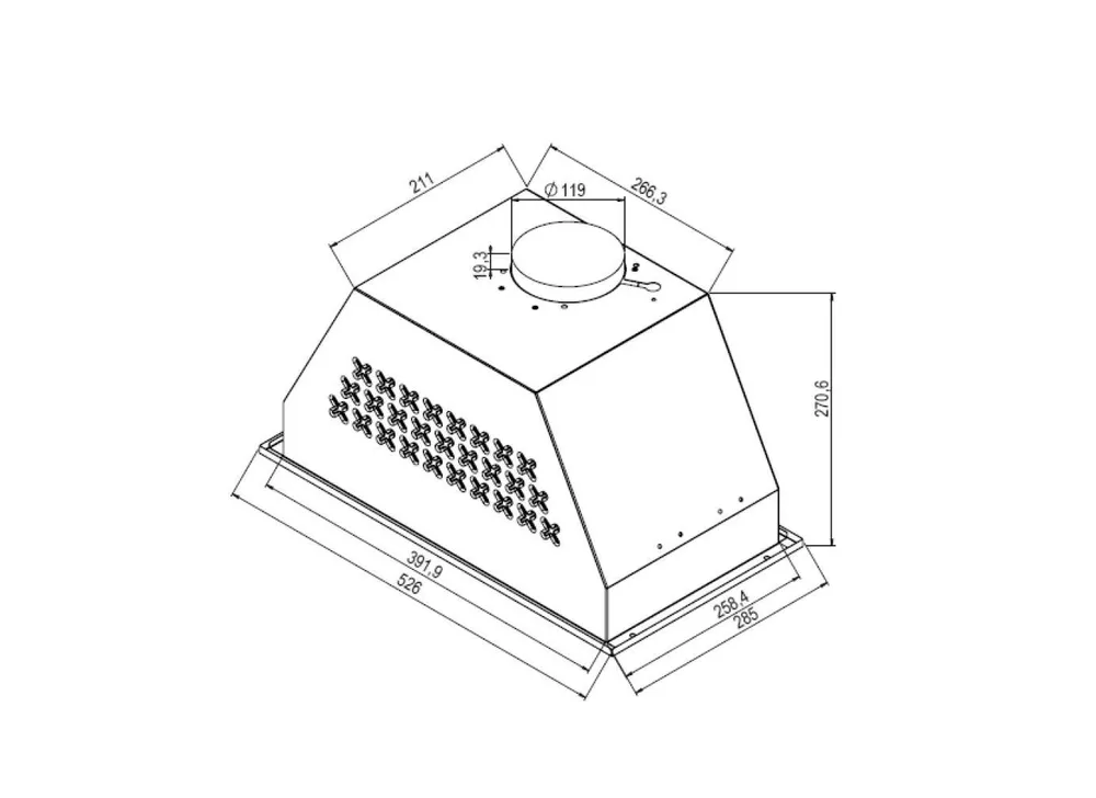 картинка Кухонная вытяжка Delonghi COSETTA 510 BB 