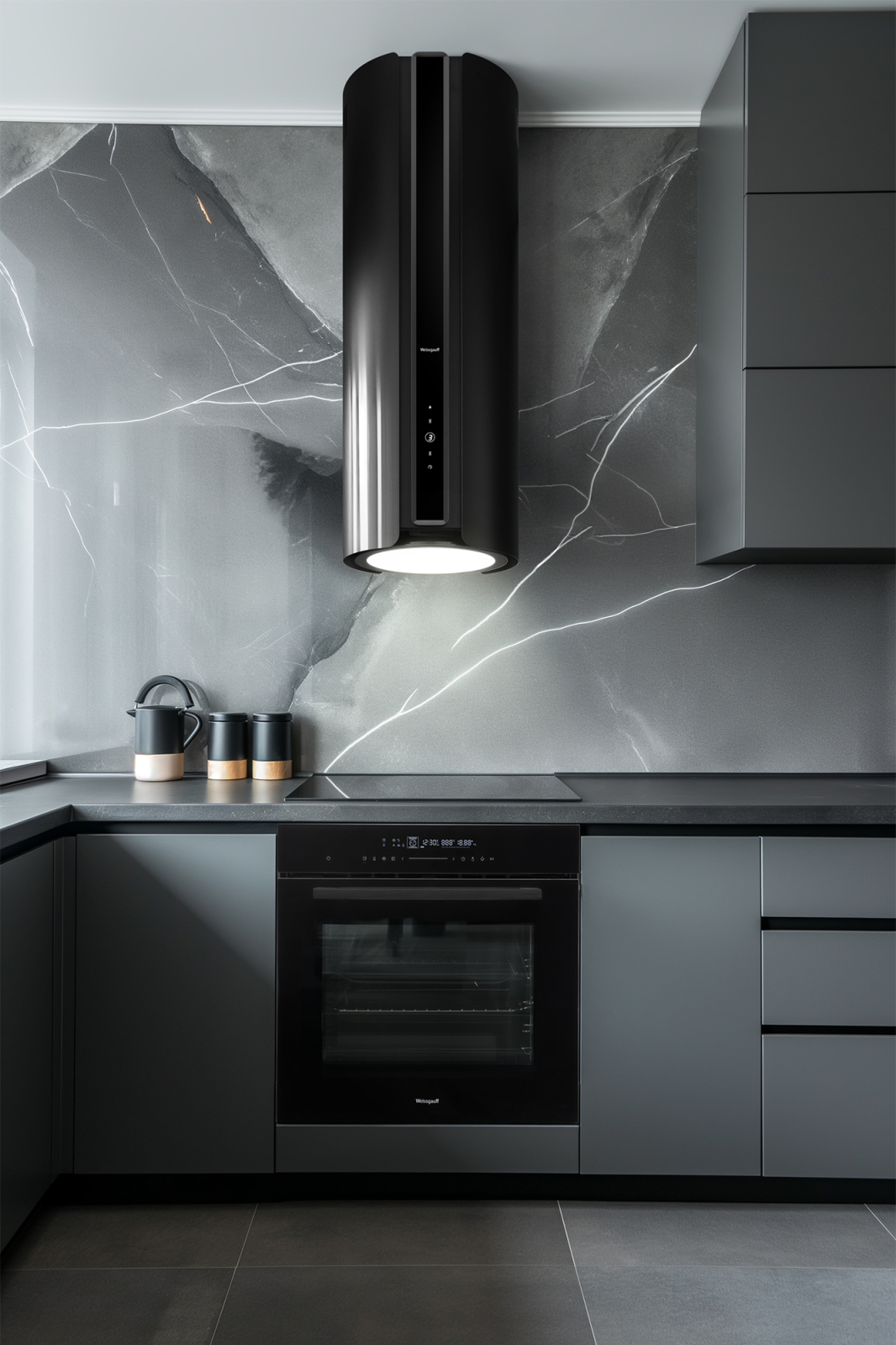 картинка Кухонная вытяжка Weissgauff Sun BLDC BL черная 