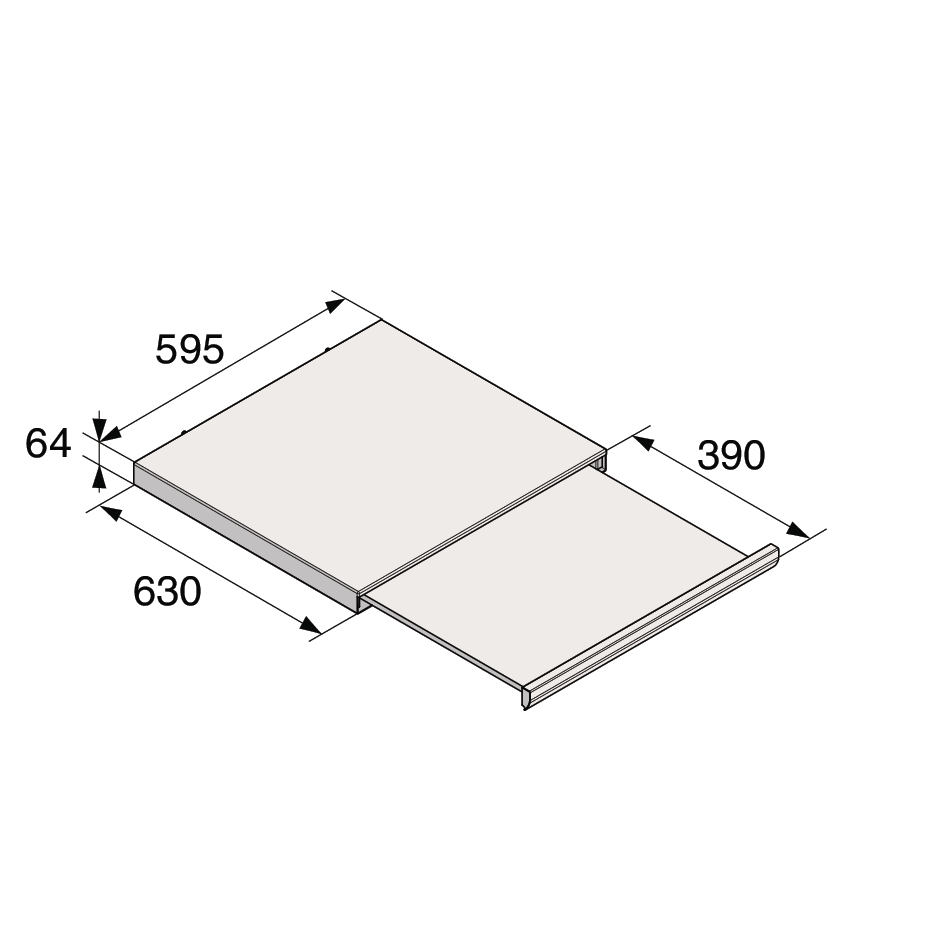 картинка Соеденительная полка Asko HS60W белый 