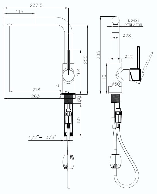 картинка Смеситель Rivelato Ledro 9022208 