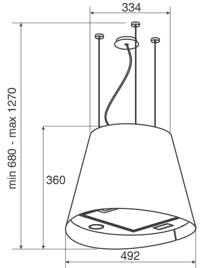 картинка Кухонная вытяжка Jetair AIR GISELA IX/F/50  