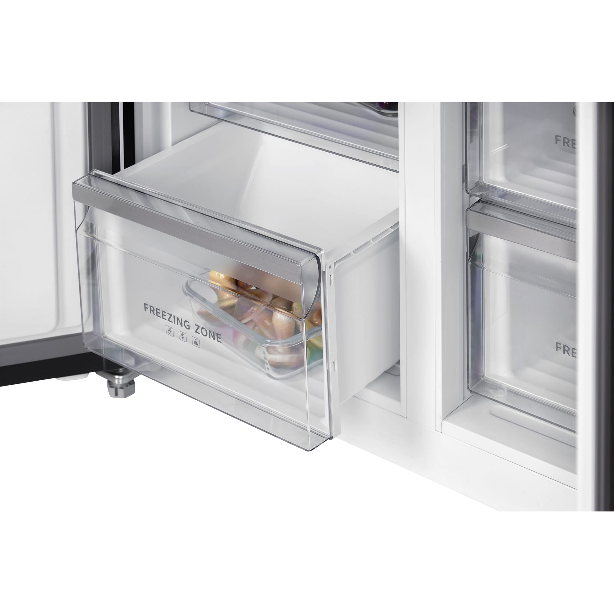 картинка Отдельностоящий холодильник Hiberg RFQ-600DX NFGY INVERTER бежевое стекло 