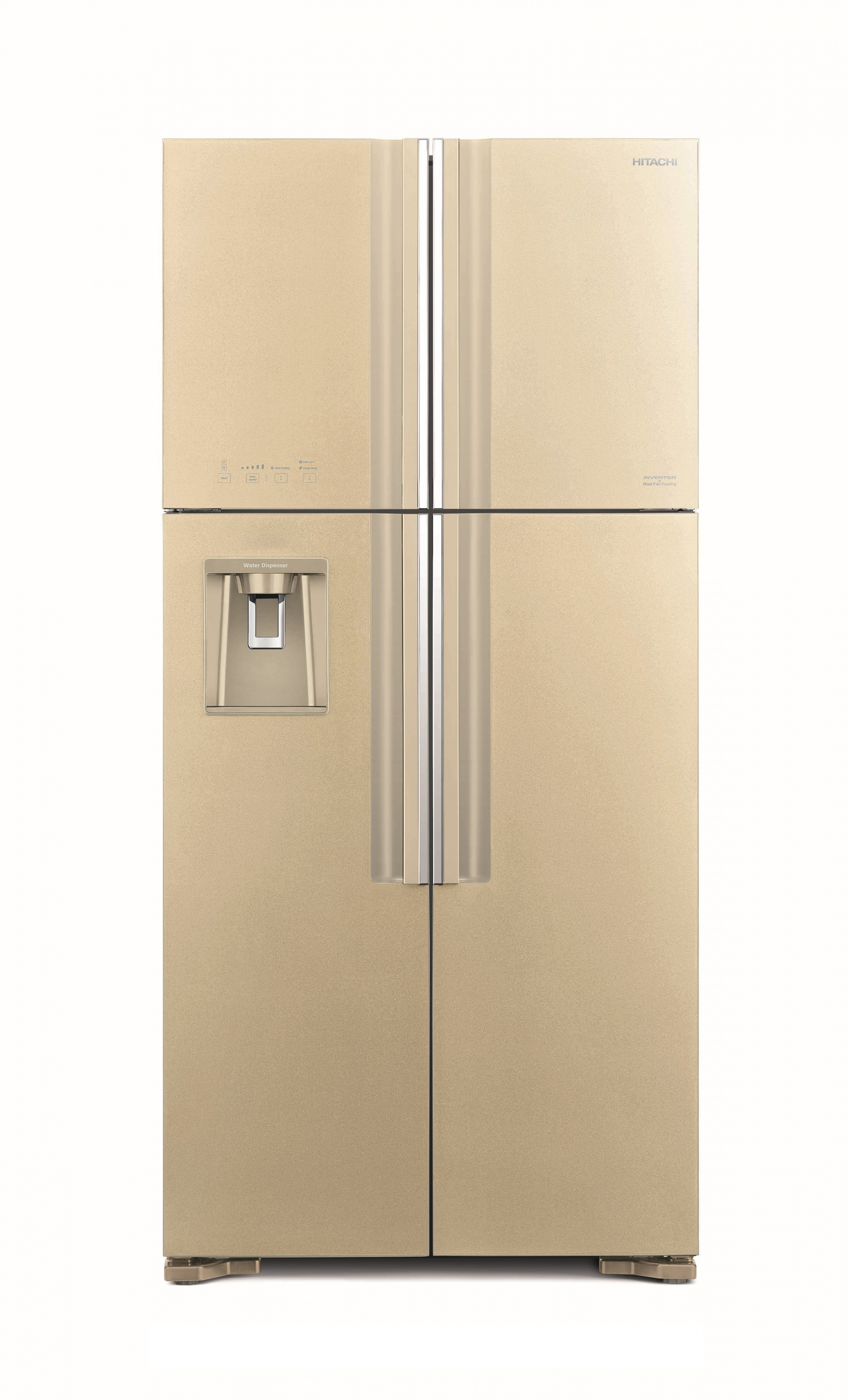 картинка Отдельностоящий холодильник Hitachi R-W 660 PUC7 GBE бежевый 