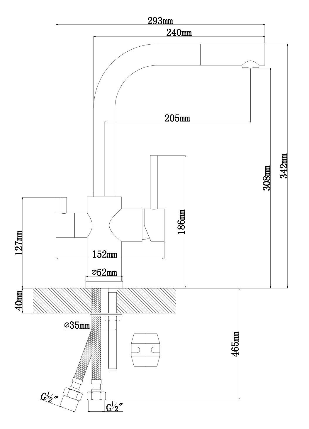 картинка Смеситель Florentina КРИСТАЛЛ 