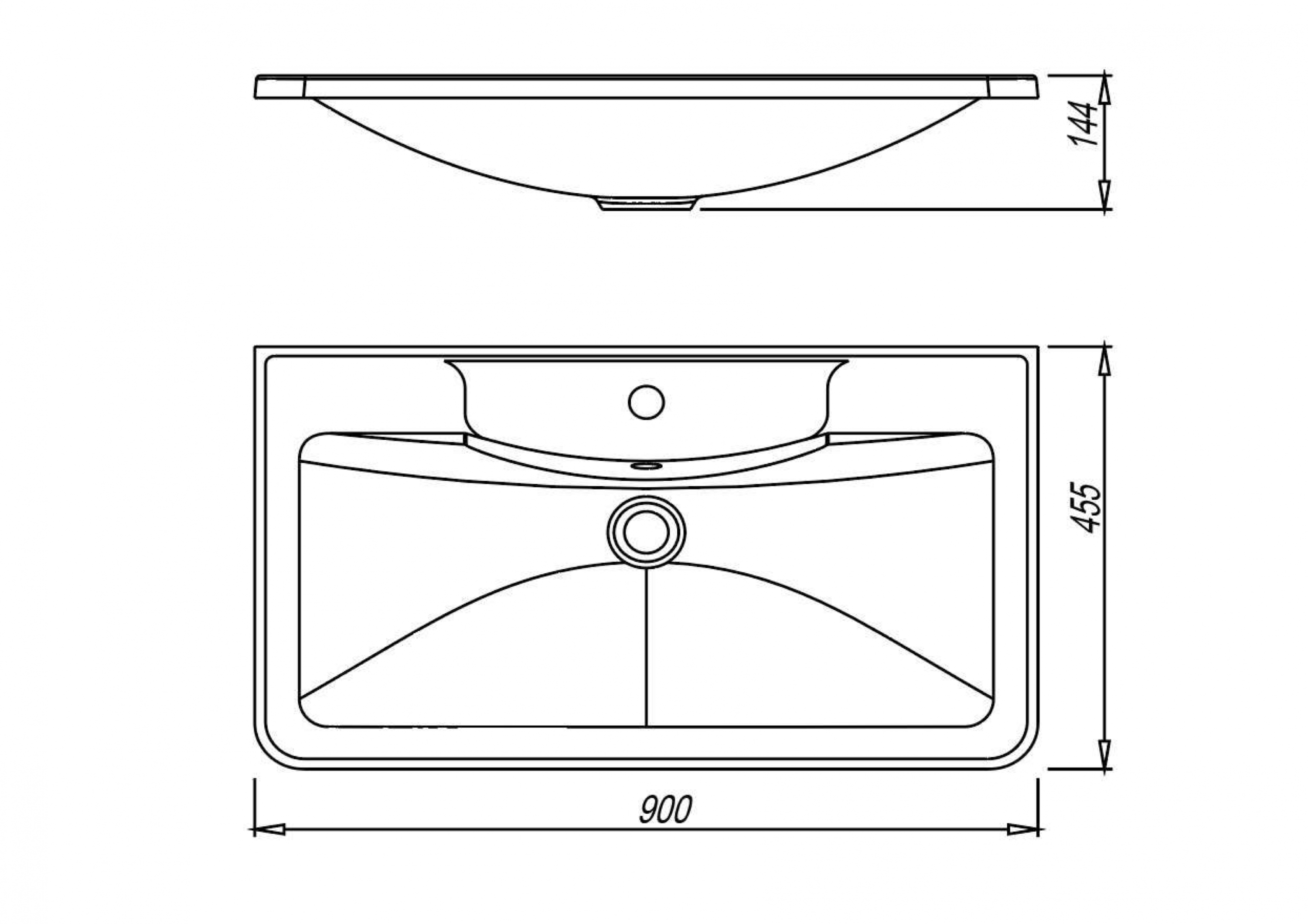 картинка Раковина Florentina Аллегро 900 