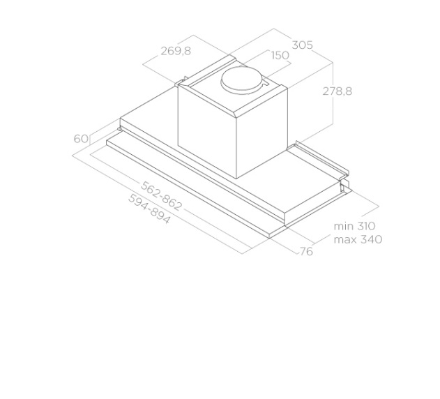 картинка Кухонная вытяжка Elica BOXIN DRY IX/A/90 