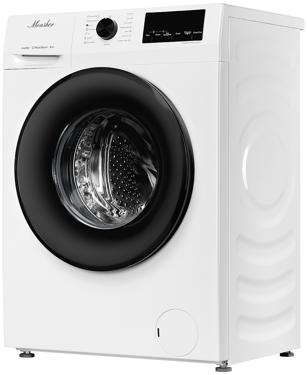 картинка Стиральная машина с паром Monsher MWM 460 BLANC 