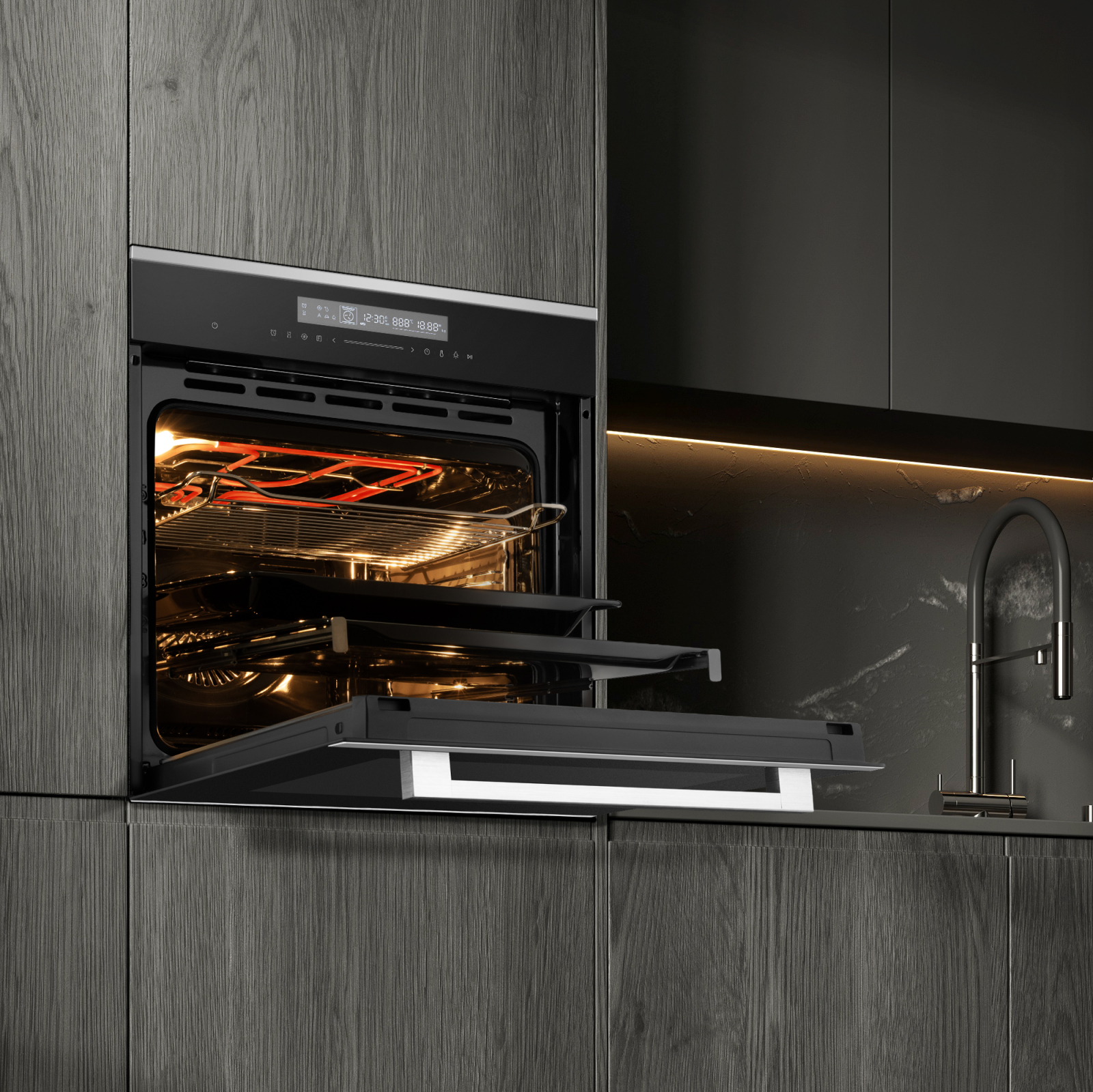 картинка Электрический духовой шкаф Weissgauff EOM 791 SDBSX 