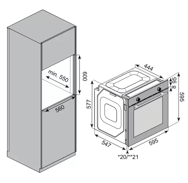 картинка Духовой шкаф Kuppersberg HF 603 B черный 