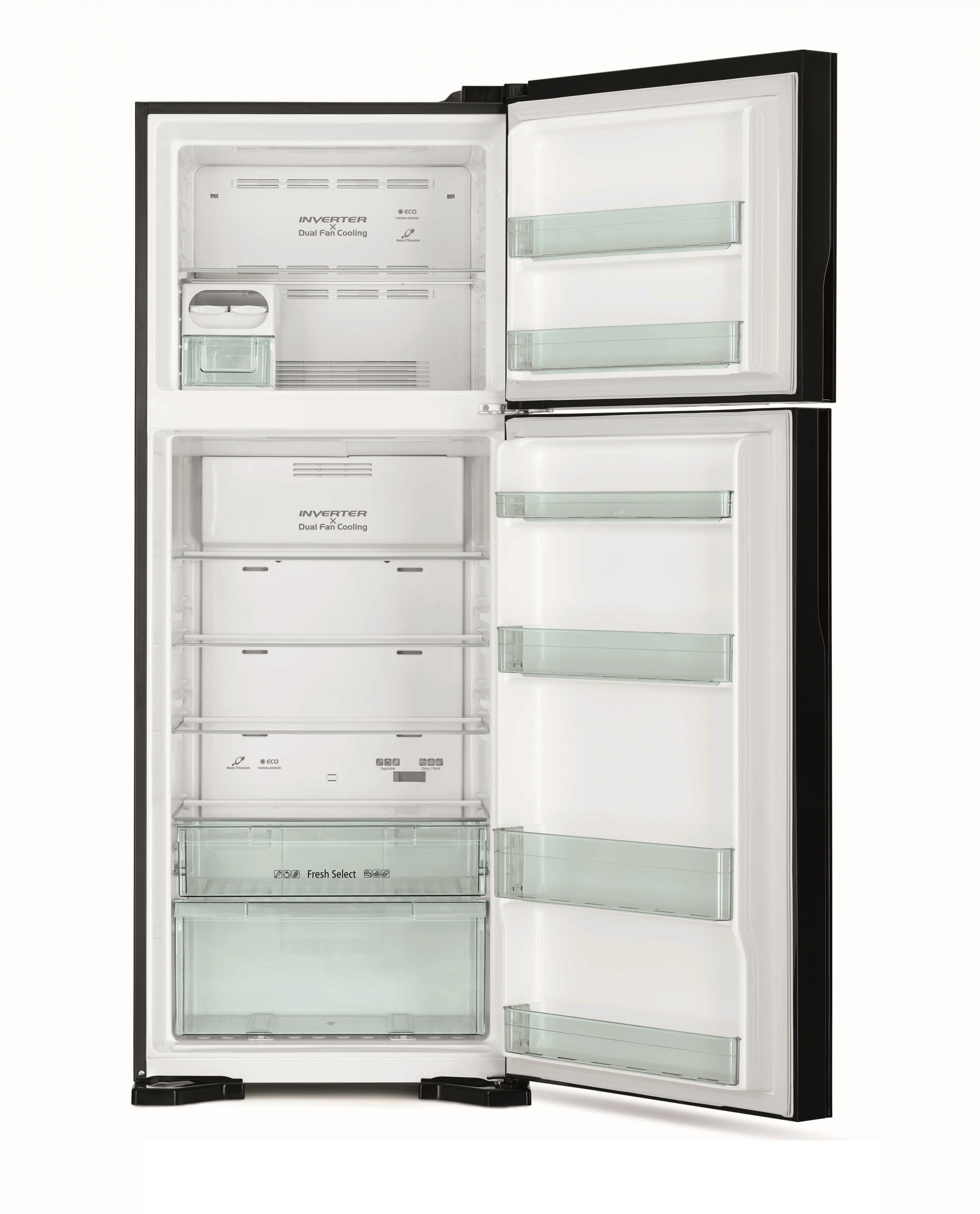 картинка Отдельностоящий холодильник Hitachi HRTN7489DFBBKCS черный  картинка Отдельностоящий холодильник Hitachi HRTN7489DFBBKCS черный