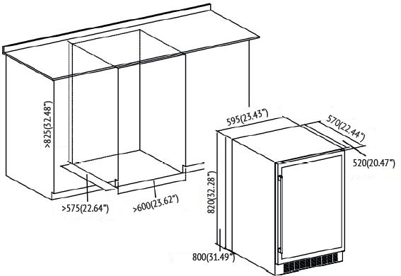 картинка Встраиваемый винный шкаф Kuppersberg RBW 86 