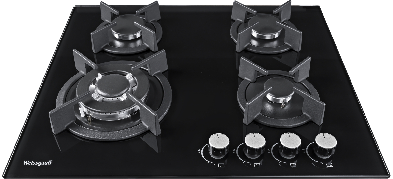 картинка Газовая варочная панель Weissgauff HGG 640 BG черный 