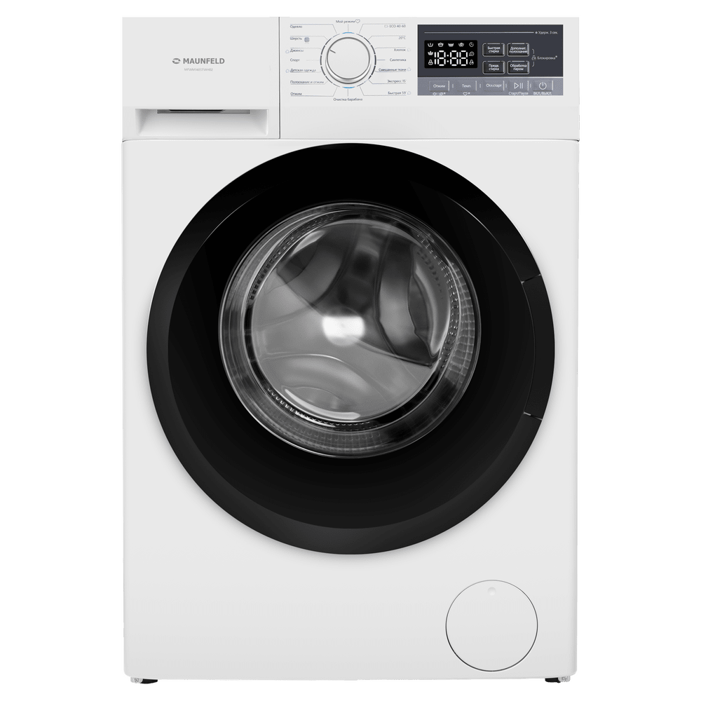 картинка Стиральная машина с паром Maunfeld MFWM148STWH02 