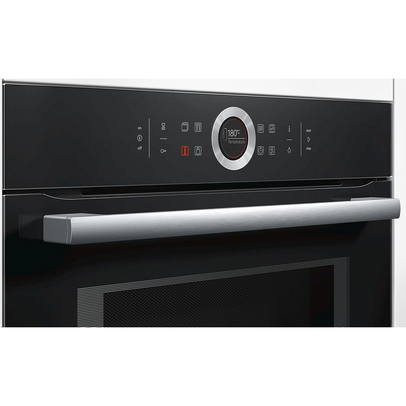 картинка Электрический духовой шкаф с функцией СВЧ Bosch CMG633BB1 черный 