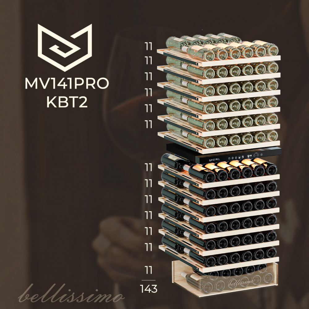 картинка Комбинированный винный шкаф Meyvel MV141PRO-KBT2 