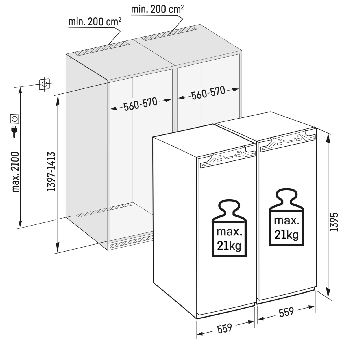 картинка Встраиваемый холодильник Liebherr IXRF 4555-22 001 