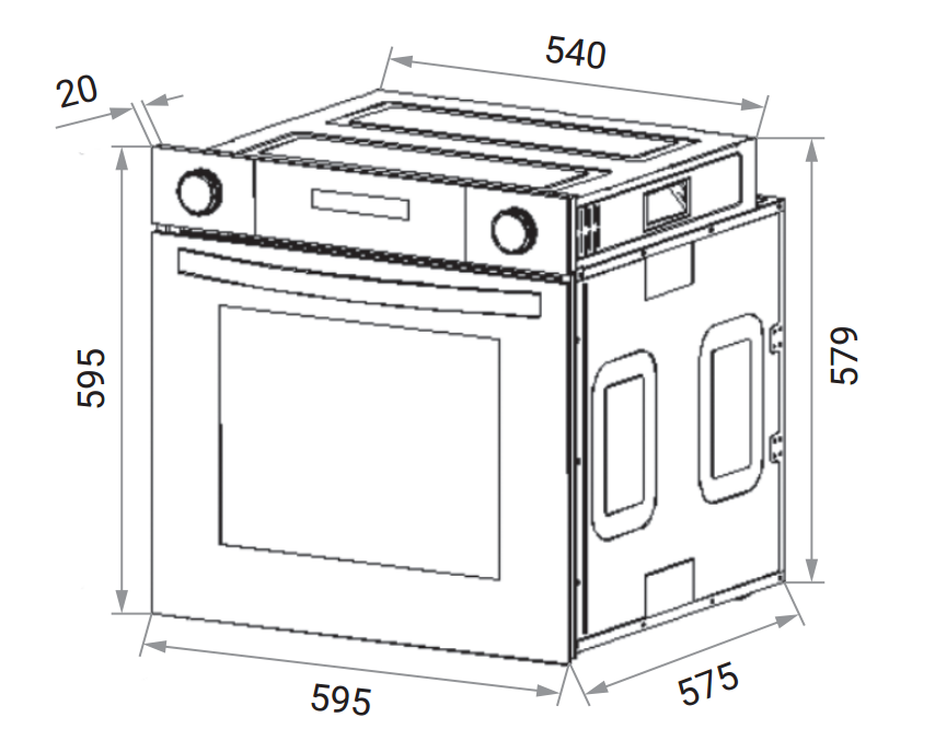картинка Электрический духовой шкаф Weissgauff EOV 814 PDBE 
