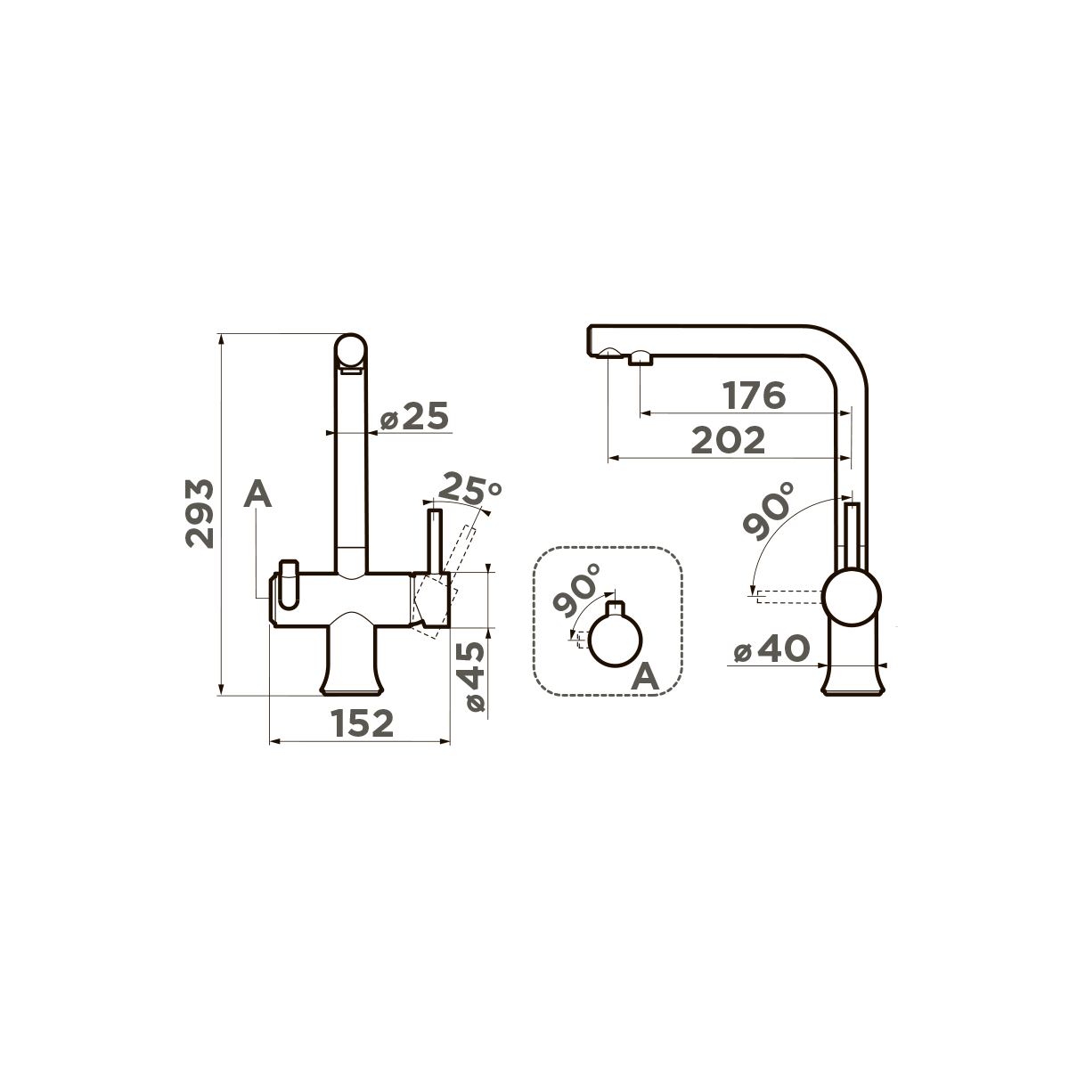 картинка Смеситель Omoikiri HOTARU-GB 