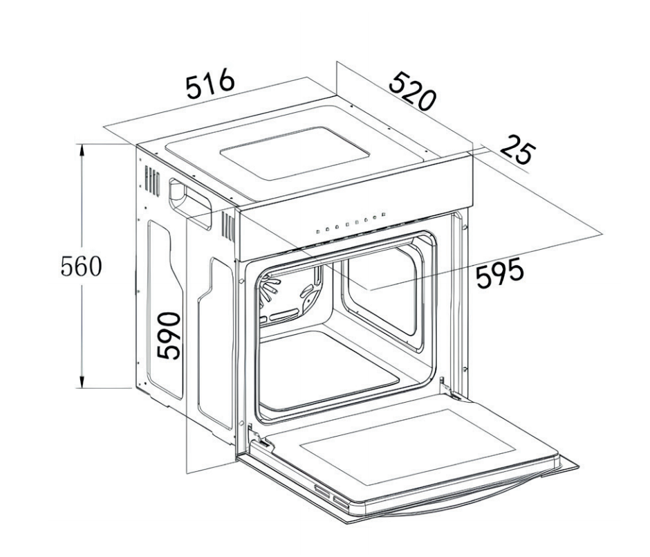картинка Электрический духовой шкаф Weissgauff EOM 661 PDBS 