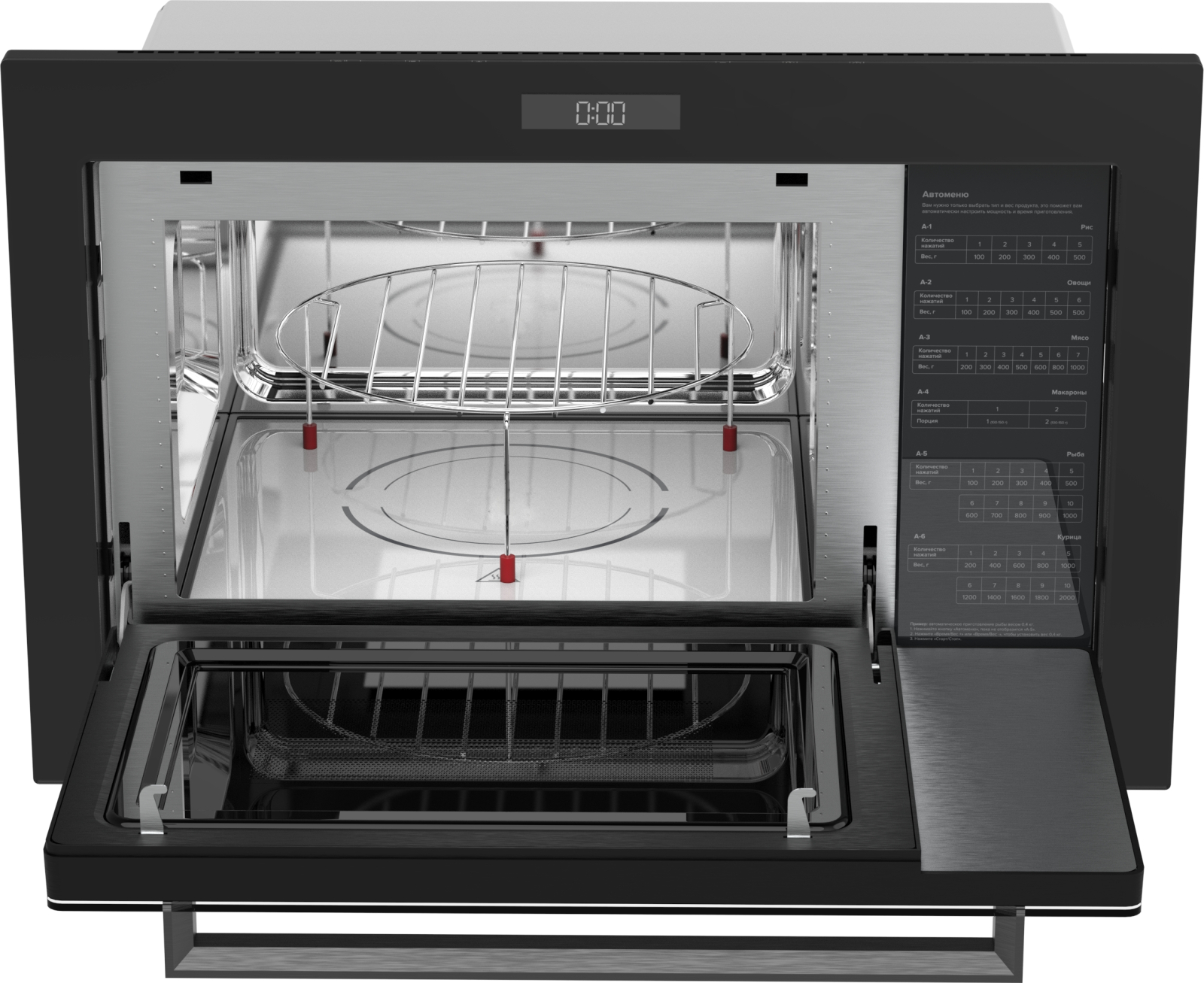картинка Микроволновая печь встраиваемая Weissgauff HMT-256 TSB Inverter 