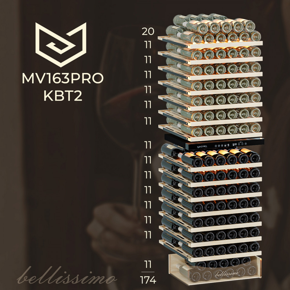 картинка Комбинированный винный шкаф Meyvel MV163PRO-KBT2 