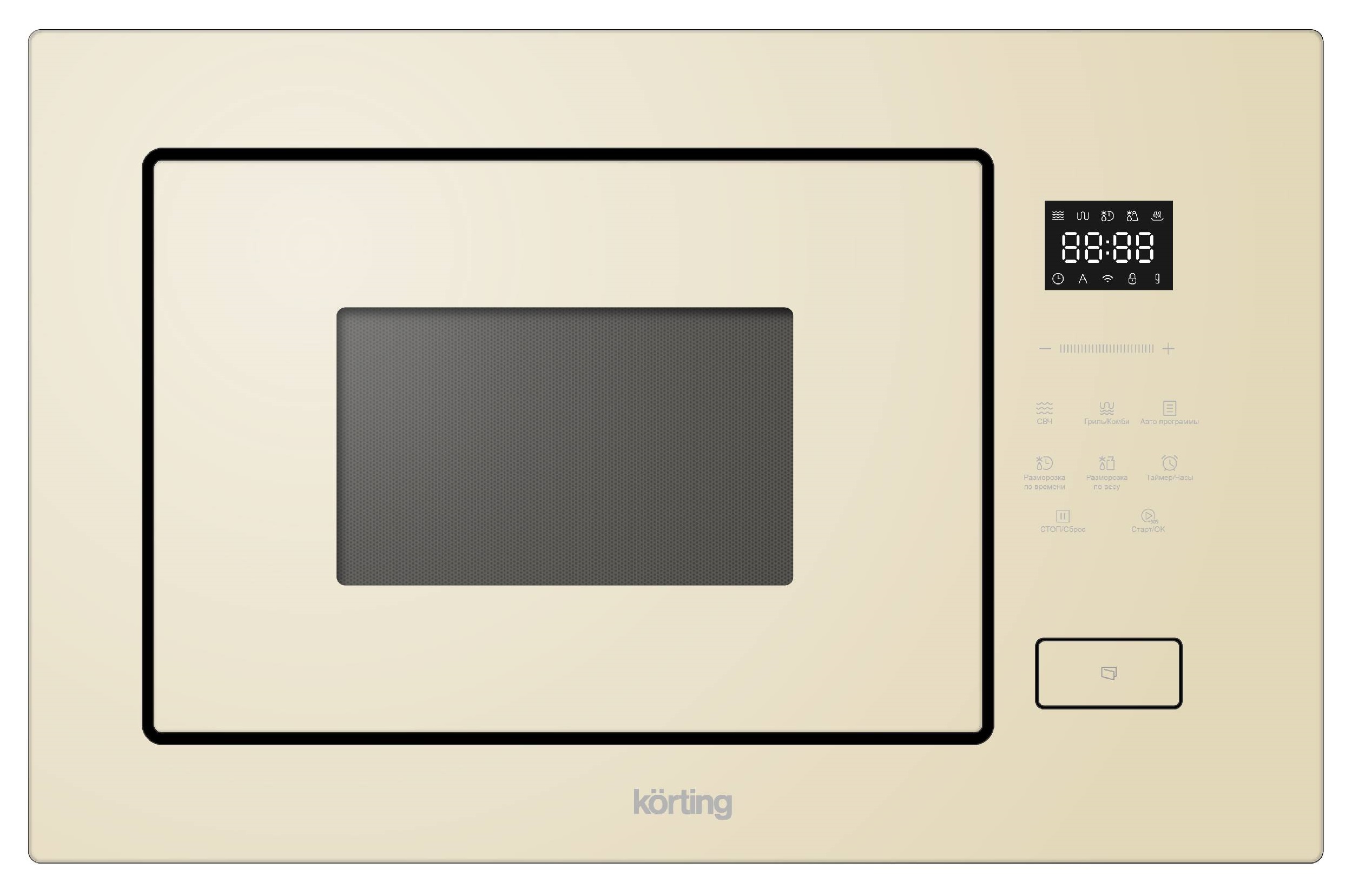 картинка Микроволновая печь Korting KMI 827 GB бежевое стекло 