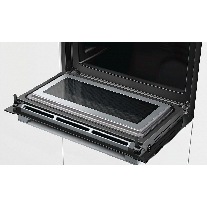 картинка Электрический духовой шкаф с функцией СВЧ Bosch CMG633BB1 черный 