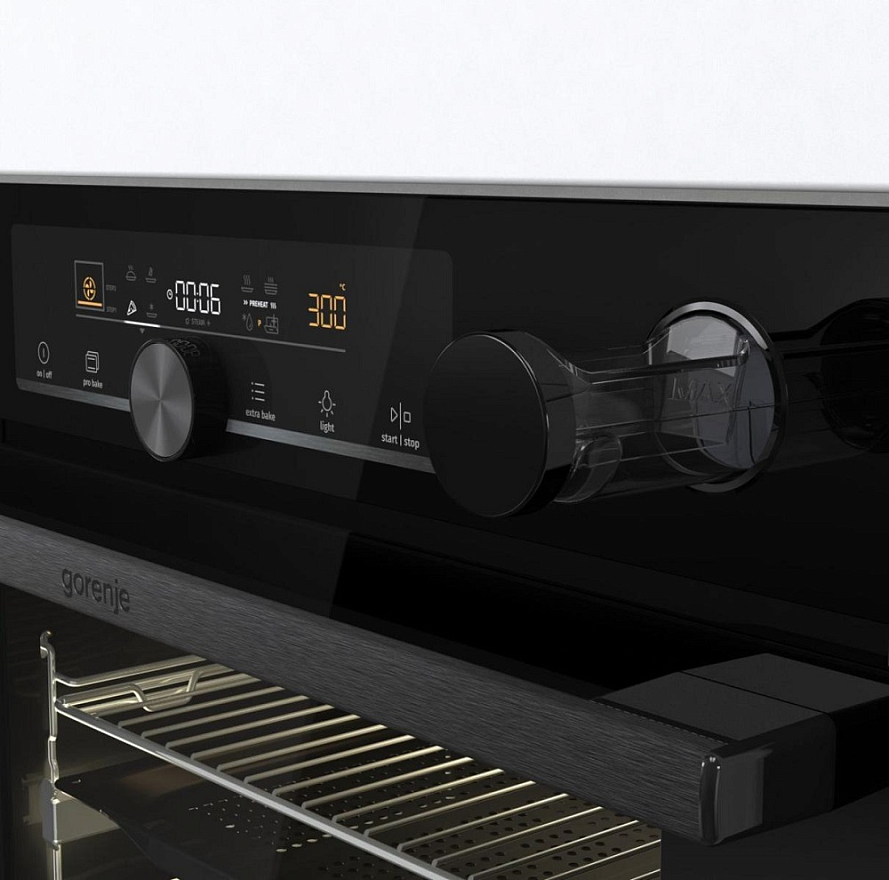 картинка Духовой шкаф с функцией пара Gorenje BSA6747A04BG черный 