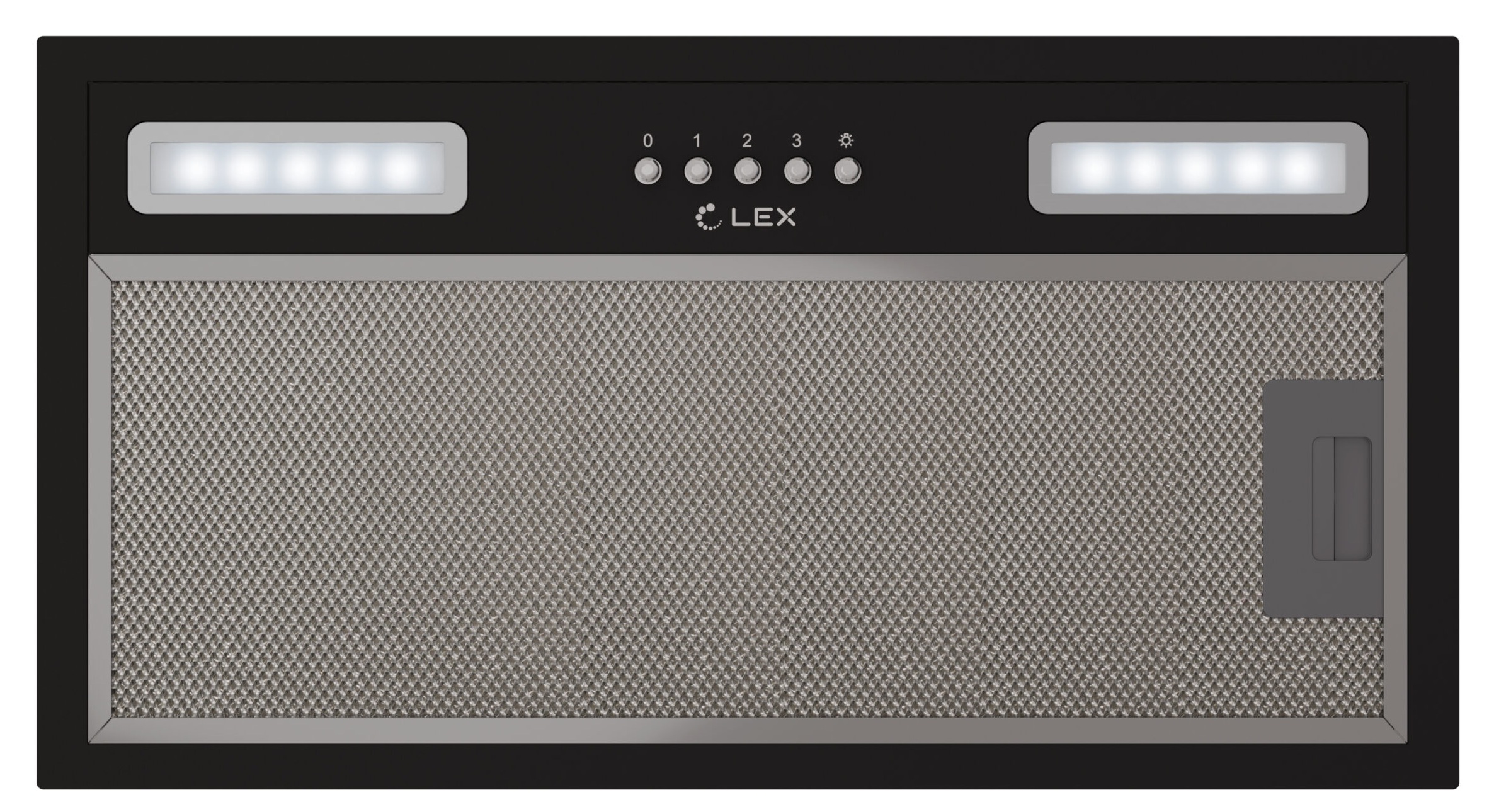 картинка Кухонная вытяжка Lex HYPER 600 LIGHT BL черная 