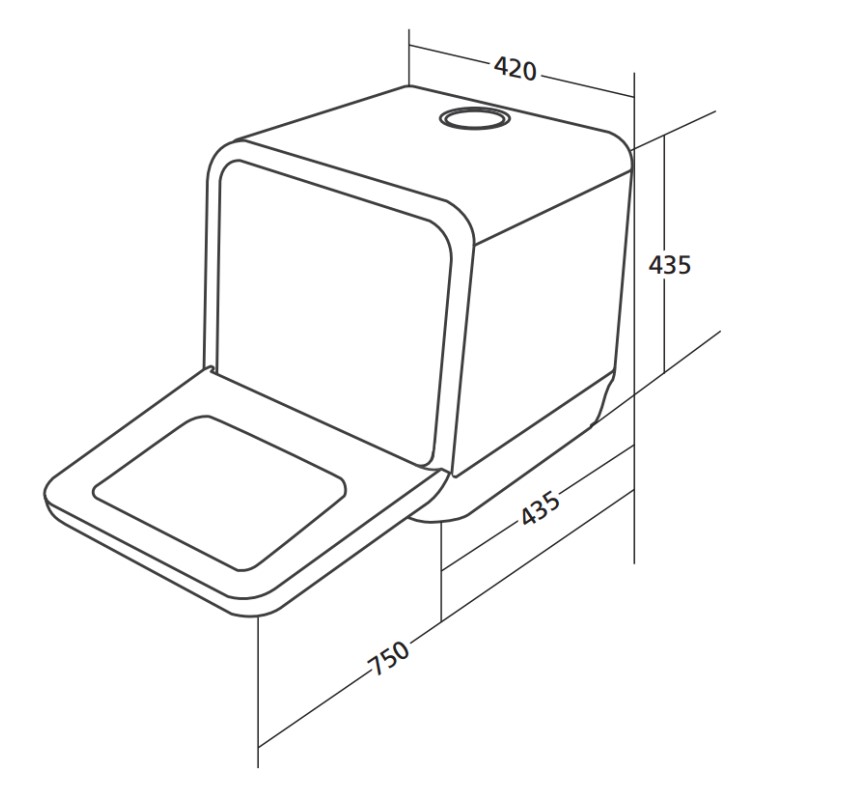 картинка Настольная посудомоечная машина Weissgauff TDW 4036 D 