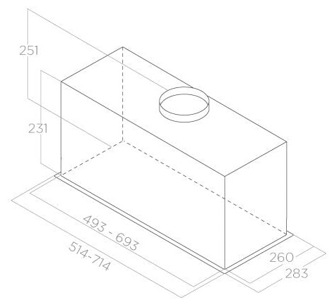 картинка Кухонная вытяжка Elica FOLD BL MAT/A/52  