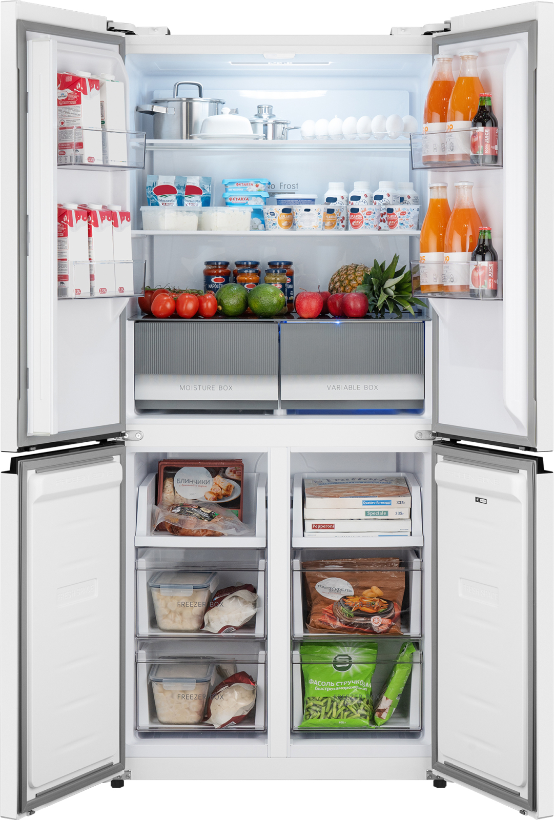 картинка Полувстраиваемый холодильник Weissgauff WCD 450 W NoFrost Inverter 