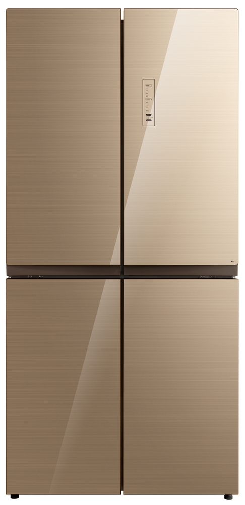 картинка Отдельностоящий холодильник Korting KNFM 81787 GB золотой 