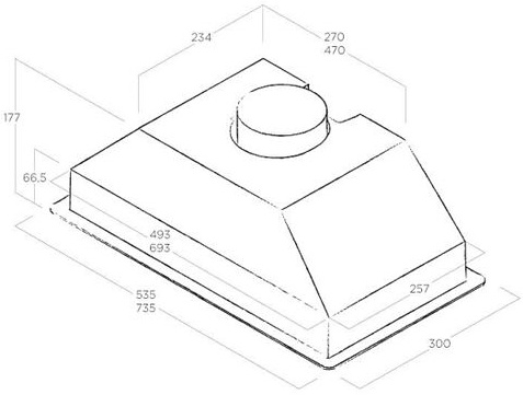 картинка Кухонная вытяжка Jetair VIERA GR/A/72 