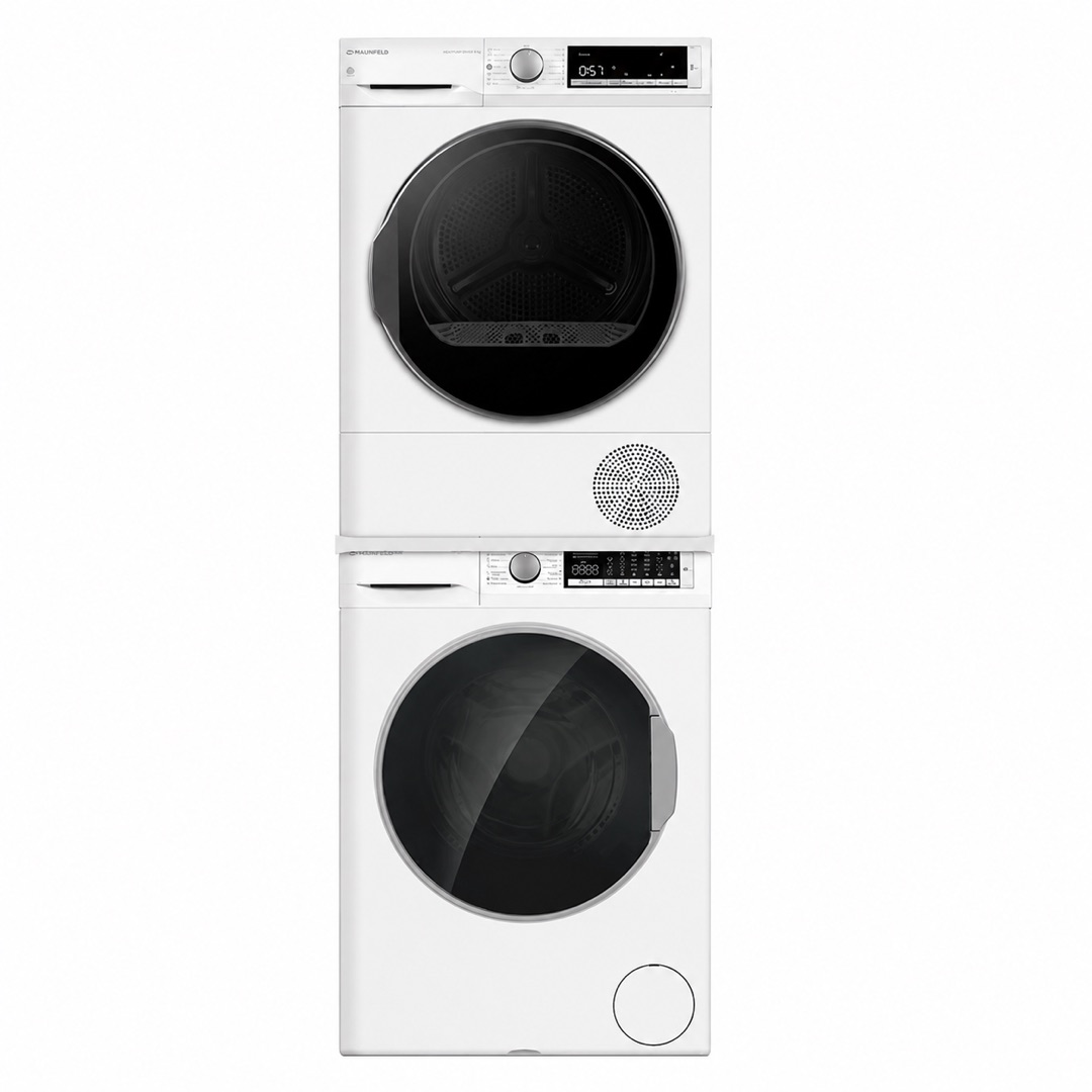 картинка Комплект Maunfeld MFWM128WH300 ST INVERTER SLIM+WM-SKV00T+MFDM158WH300 HP SLIM 