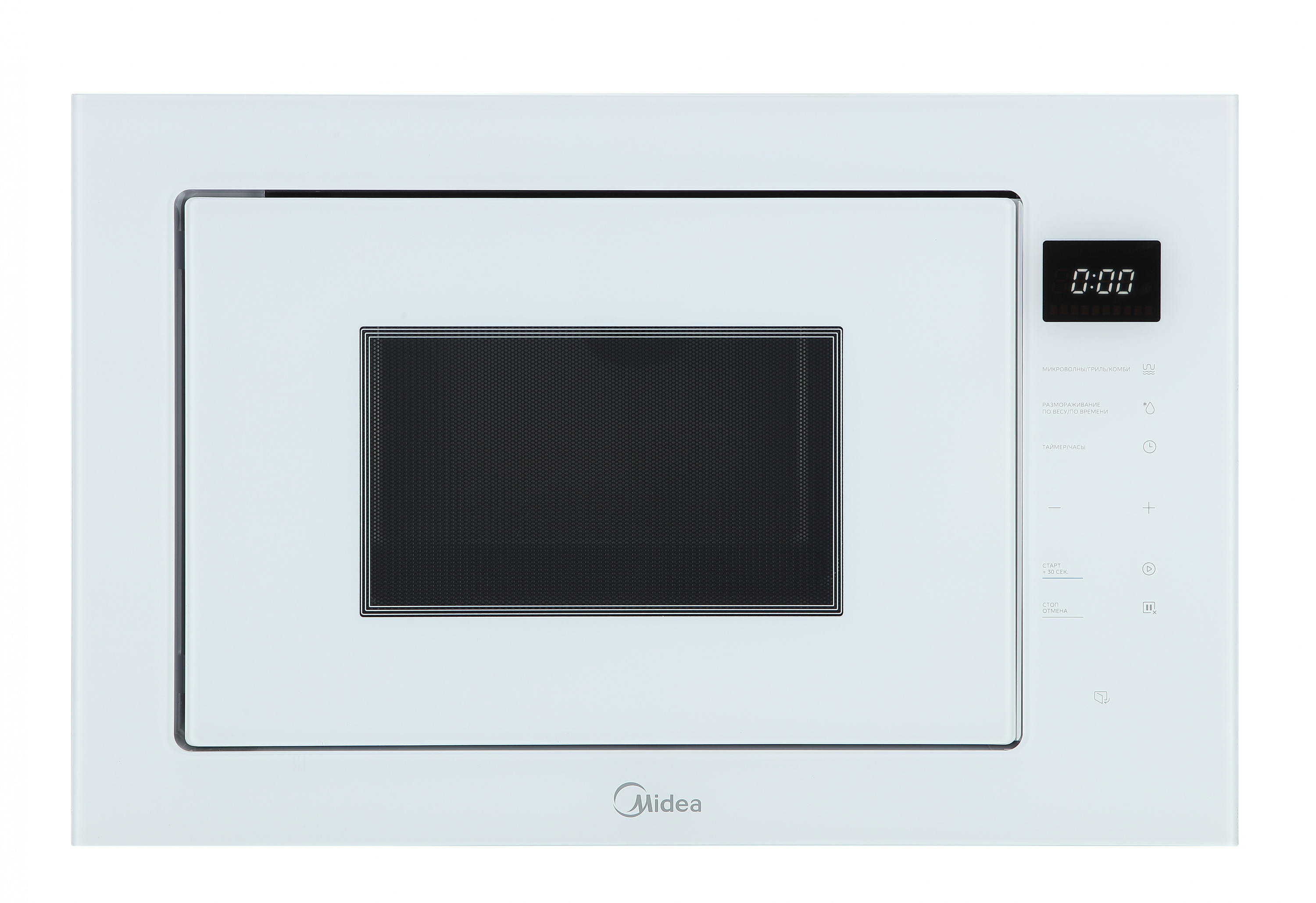 картинка Микроволновая печь встраиваемая Midea MI10257GW  картинка Микроволновая печь встраиваемая Midea MI10257GW